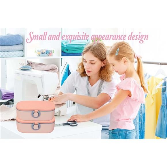 135 Pcs Premium  Sewing Supplies Repair Kit Sewing Thread Accessories  (Pink) - Picture 6 of 6